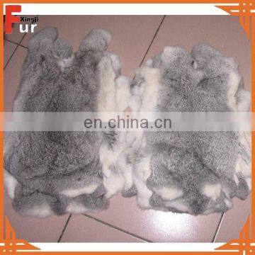 High Quality Dressed Chinchilla Grey Rabbit Skin