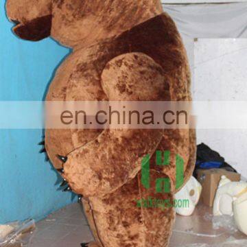 HI CE New Design Giant Inflatable Fat Christmas Brown Teddy Bear Costume for Adult photo-3