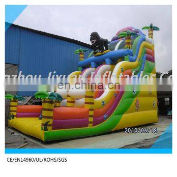 PLATO PVC Tarpualin toboganes inflables,giant inflatable slide,inflatable slip n slide