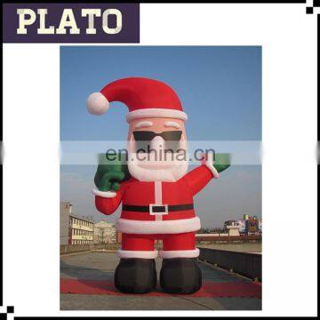 High quality giant inflatable outdoor Santa Claus model for promotion