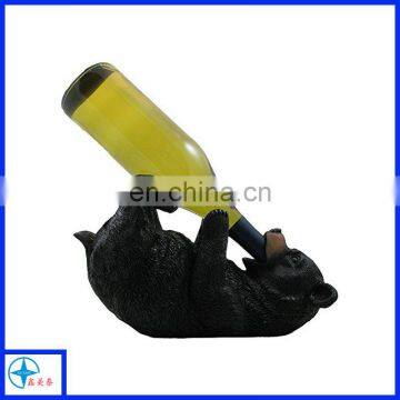 Hotsale black bear style wine holder