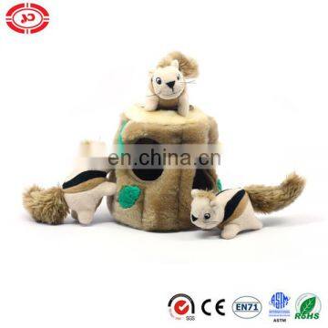 Dog play pet toy squirrel plush soft for dog toy