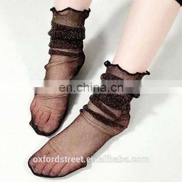 Fashionable Design Breathable Short Fish Net Sock for Women