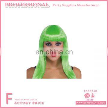 St. Patrick's Day New Design Wholesale China suppliers Green Hair wigs Party Wigs For Irish Party