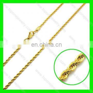 Best selling mens golden stainless steel jewelry necklace chain