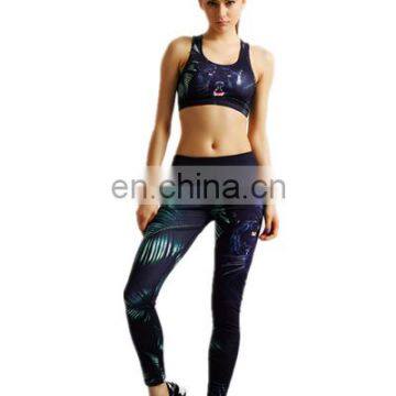 Wholesale New Style Custom Printing Sublimation 4 Needles 6 Thread Women Yoga Set photo-2