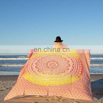 Indian Hippie Ombre Mandala Tapestry Decorative Wall Hanging Bedspread Beach Throw Yoga Mat