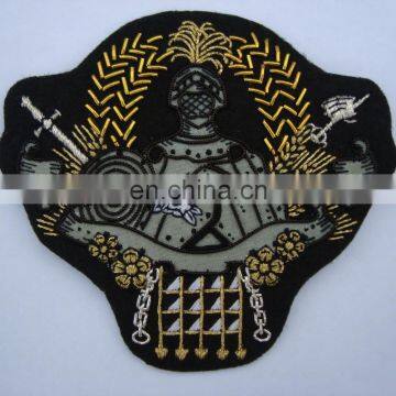 family crest hand embroidered bullion badges