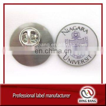 OEM Accepted High Quality Printed Effect Aluminum Stamped Cheap Domed Round Logo Badge