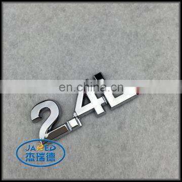 Number and Letter Designs ABS Car Emblem Badge