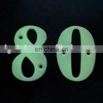 High quality decorative metal luminous reflect door numbers