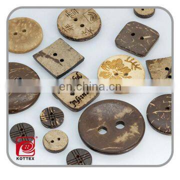 Bulk high quality coconut buttons for promational