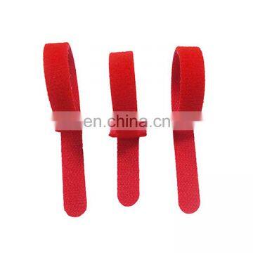 Customized Hook and Loop T-shape Injection Double Loop Reusable Nylon Cable Tie / Wire Strap