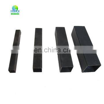 Black steel metal square and rectangular steel pipe