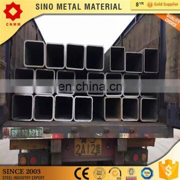 steel iron pipe q195/q235/q345 100mm square black rctangular tube