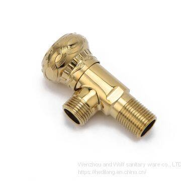 Triangle Valve All Copper Hot and Cold Thickening Angle Valve Octagon Valve photo-2