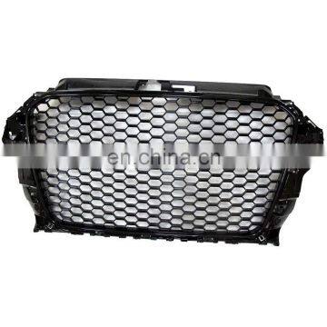 Front Bumper Grille Center Honeycomb Mesh Grill for Audi A3 S3 8V RS3 2014-2016 photo-2