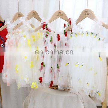 Baby Girls Dress Embroidery Flowers Summer Princess Dress