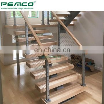 Wholesale Indoor Mirror Polishing Swageless 304 316 Stainless Steel Stair Cable Railing Systems