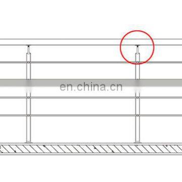 Sonlam TJ-01 Hollow Pipe Wall Deck Stainless Steel Angle Stair Commercial Handrail Railing Glass Shelf Bracket photo-5