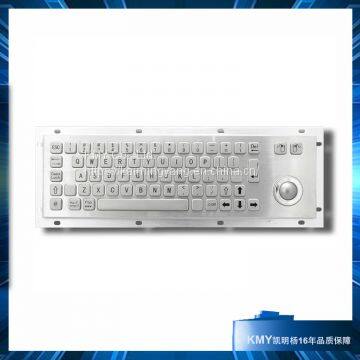 Desktop Metal Keyboard With Trackball (KMY299B-Desk)