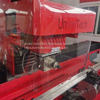 Jinan UnionTech Aluminum Profile Doors Window Double Mitre Cutting Saw Machine photo-3