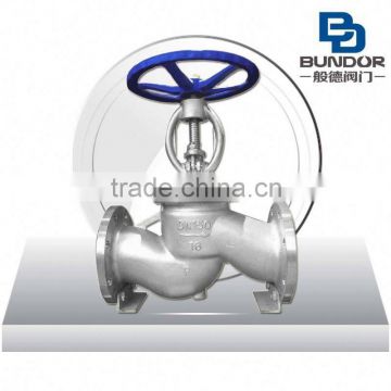 DIN butt welded end wcb globe valve dimensions