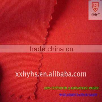 100% Flame retardant and anti static twill fabric