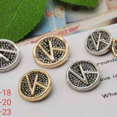 Metal sewing button