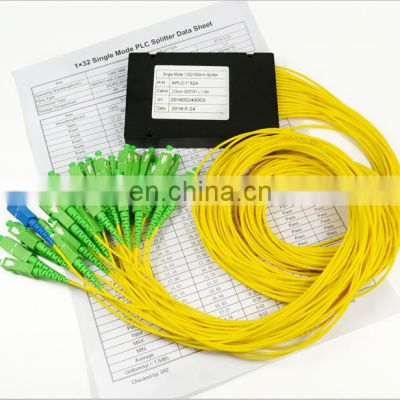 1*32 Fiber Optic Planar Lightwave Circuit PLC Splitter