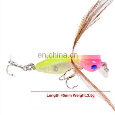 4.5cm 3.6g Little bee  bait fishing gear stick lure bait insects