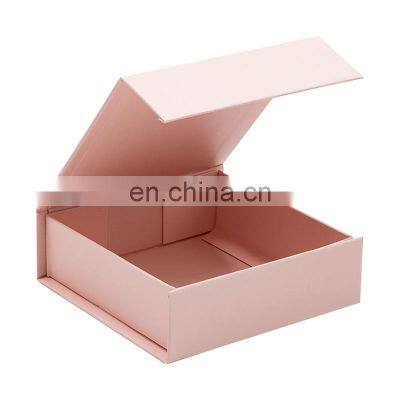 Wholesale Small Pink Magnetic Folding Jewelry Gift Box Packaging for Small Business photo-3