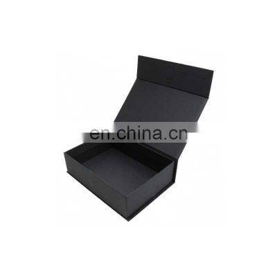 Custom cheap black single magnet magnetic folding gift packaging box