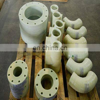 lowest price FRP pipe fittings FRP  saddle flange GRP elbow fiberglass tee