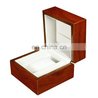 Luxury custom flip gift fiberboard watch box packaging jewelry