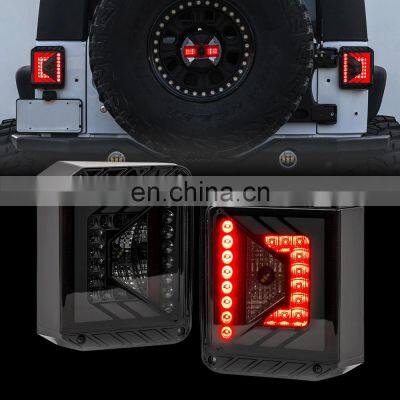 LED Rear Tail Light For Jeep Wrangler JK JKU 2007-2018  Brake Reverse Turn Signal Lamp