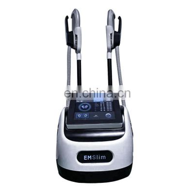 Newest aesthetics dual output non-invasive electrical muscle stimulator burn fat ems body shaping machine