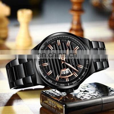 CURREN 8375 Fashion Business Men Watches Stainless Steel Strap Analog Quartz Japanese Watch