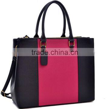 2016 Three Compartments Saffiano Leather Lady Tote Bag and Snake Print Leather Shoulder Bag With Detachable Strap photo-2