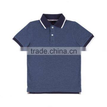 Childrens/Kids Boys' 2-6 Years Blue Marl Polo Shirt