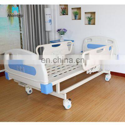 Hand-operated ICU Medical Patient Room Furniture 1 Cranks High Quality One Functions Hospital Beds on Sales