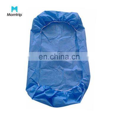 Hotel Medical Hospital Clinic Drape Beauty Massage Hygienic Blue Disposable Bed Cover SMS Nonwoven Fitted Bed Sheet with Elastic