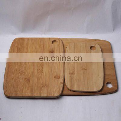 Custom Logo Organic Bamboo Kitchen Chopping Board Cookie Meat Cheese Serving Plate Bamboo Cutting Blocks With Hanging Hole photo-3