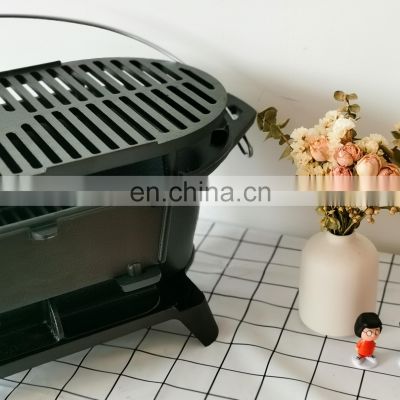 Japanese-Style Household Charcoal Outdoor Cast Iron Barbecue Oven Thickened Outdoor Oysters Portable Small Family Barbecue Grill