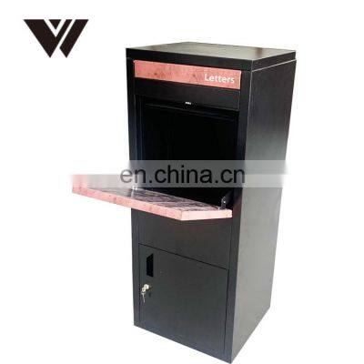 Hot Selling Outer Door Water-proof Lockable Letter Christmas Mailbox Parcel Drop Box