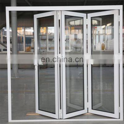 Latest Bifold Aluminium Horizontal Accordion Folding Glass Windows Bi Folding Windows for Balcony photo-2
