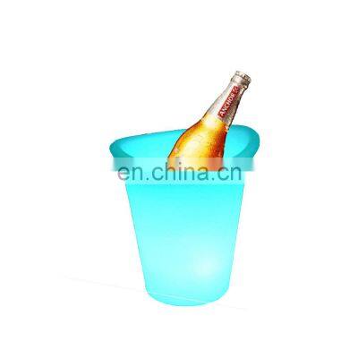 Plastic waterproof color changing Champagne Wine Drinks Beer Bucket Modern Home LED Glowing Led Rechargeable Cooler