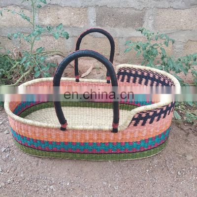 Hot Selling Beautiful changing basket seagrass Table Set for Nursery high quality Moses Basket Woven vietnam supplier