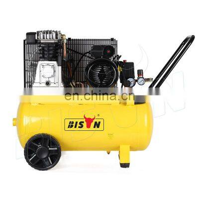 Bison China 8bar 2.5Hp 100L Italy Belt Driven Air Compressor Machine