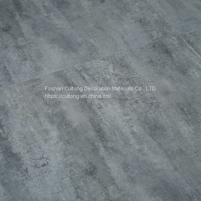 Office exhibition hall imitation cement pattern PVC floor furniture factory meeting room gray stone plastic floor tile Foshan Wholesale